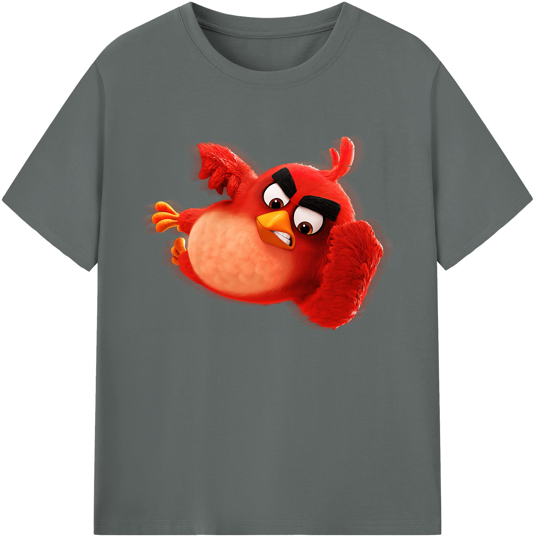 （画像用） Angry Birds アングリーバード 綿100％ メンズ半袖Tシャツ｜肌触りやわらか＆通気性